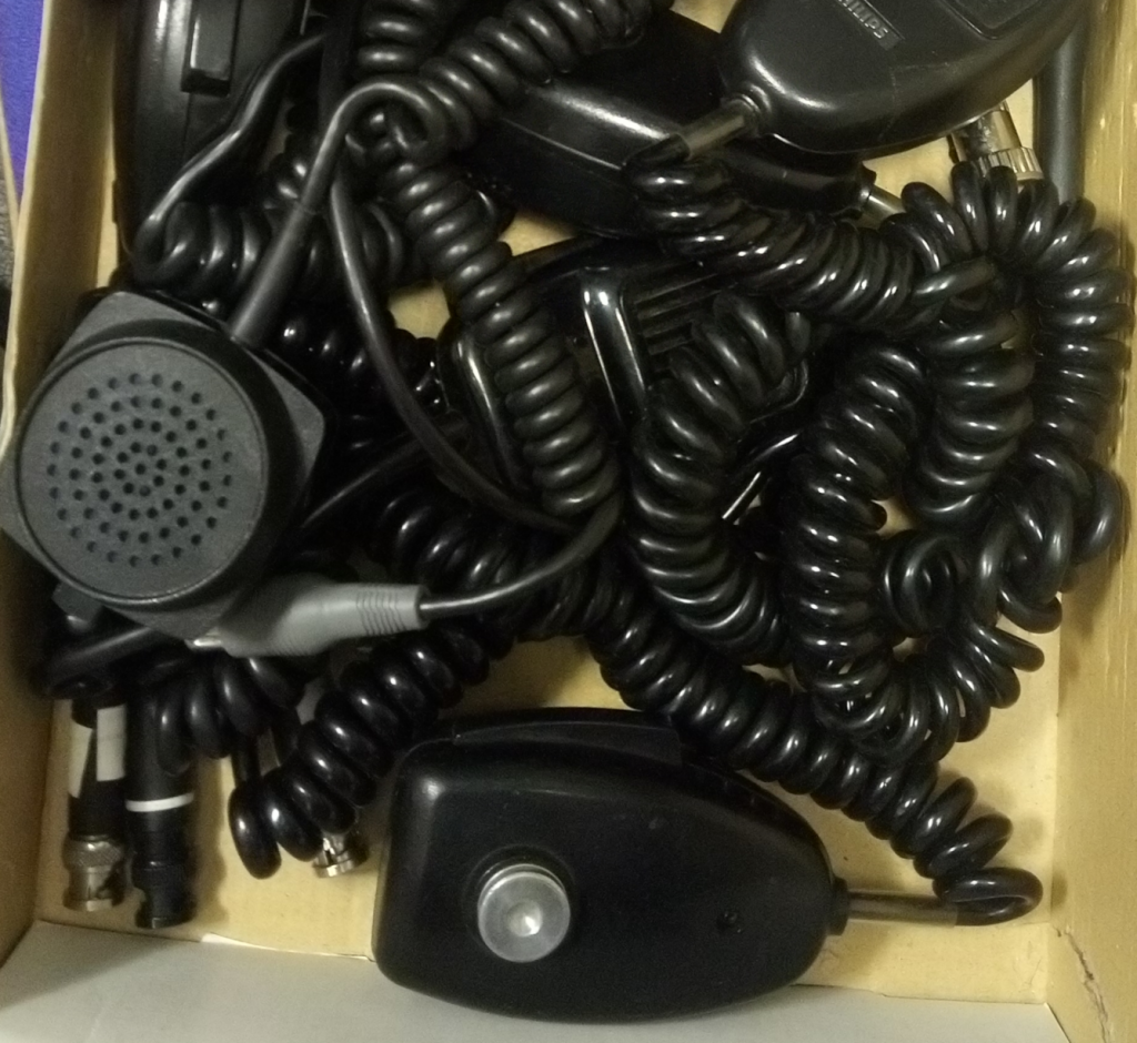 Box of proprietary microphones